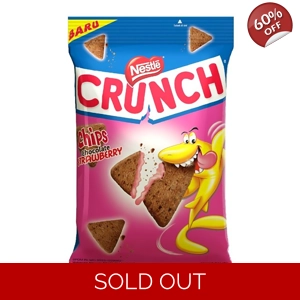 Nestle Crunch Chips Chocolate Strawberry 60g Bag